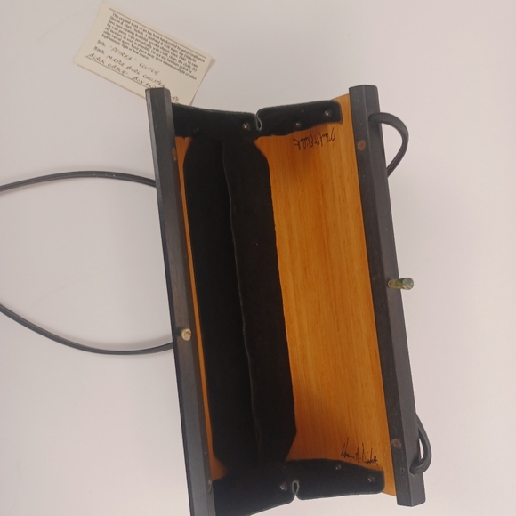 Hammill Diebolt Handcrafted wood Petrea Maple Burl Cluster Clutch - Picture 10 of 13